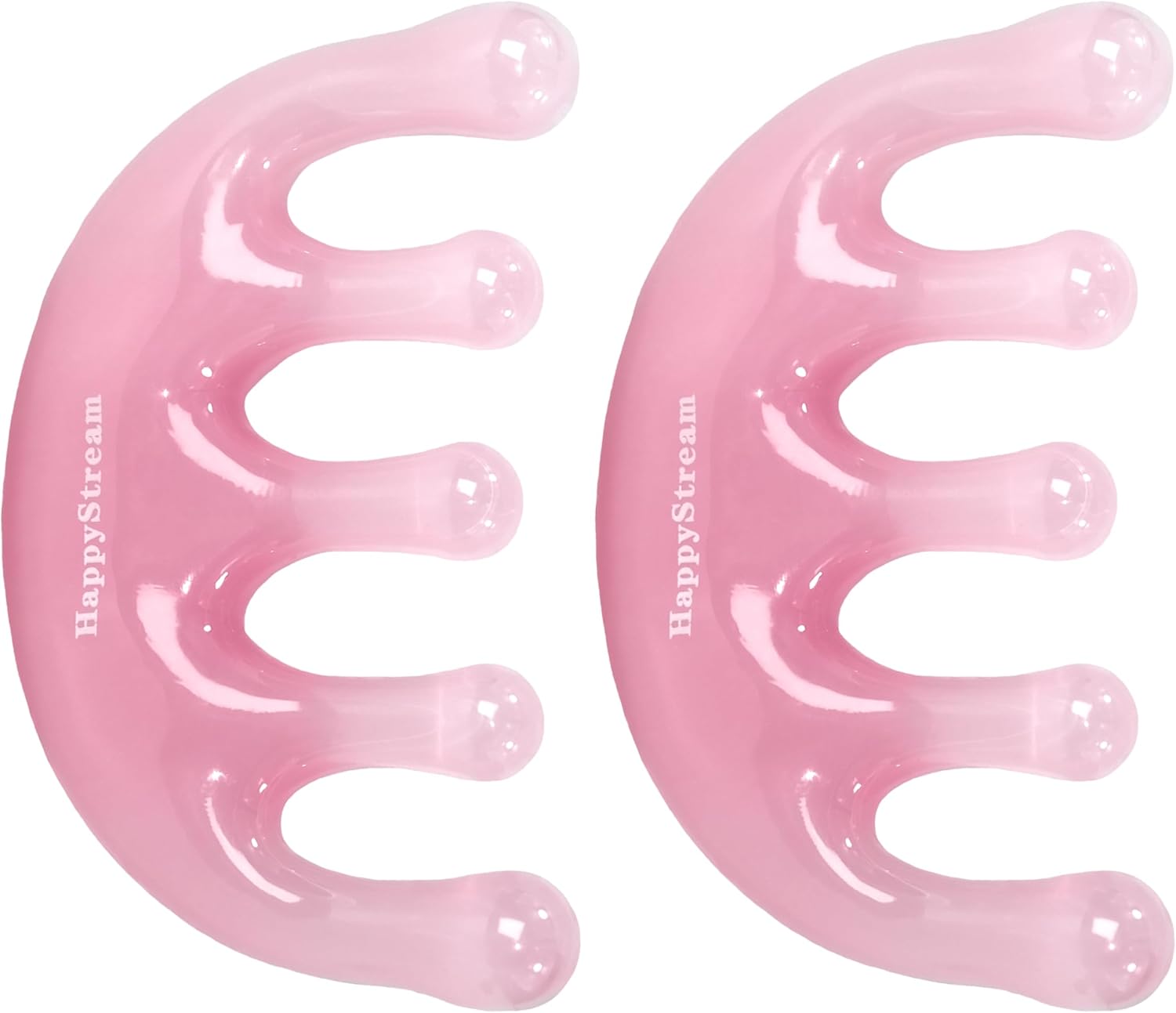Scalp Massage Comb – Resin Gua Sha Tool for Hair Growth & Stress Relief (Pink)