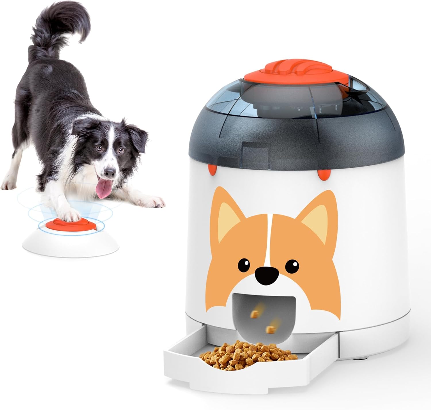 Automatic Rechargeable Dog Puzzle Feeder Toy – Interactive IQ Trainer with Remote, 280ml