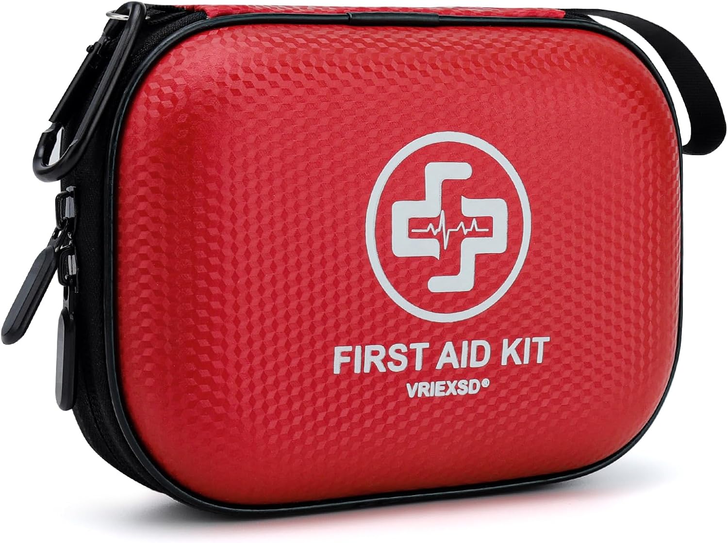 150-Piece Mini First Aid Kit – Compact Waterproof Hard Shell for Travel, Home & Outdoor Use (Red)